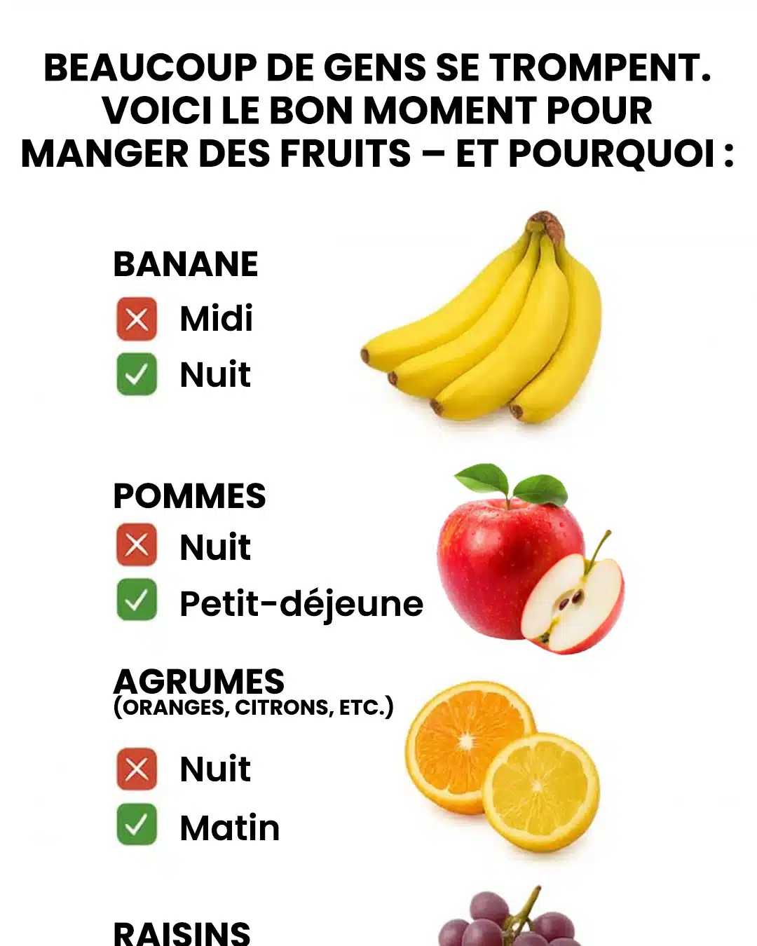Voici le bon moment pour manger vos fruits et pourquoi