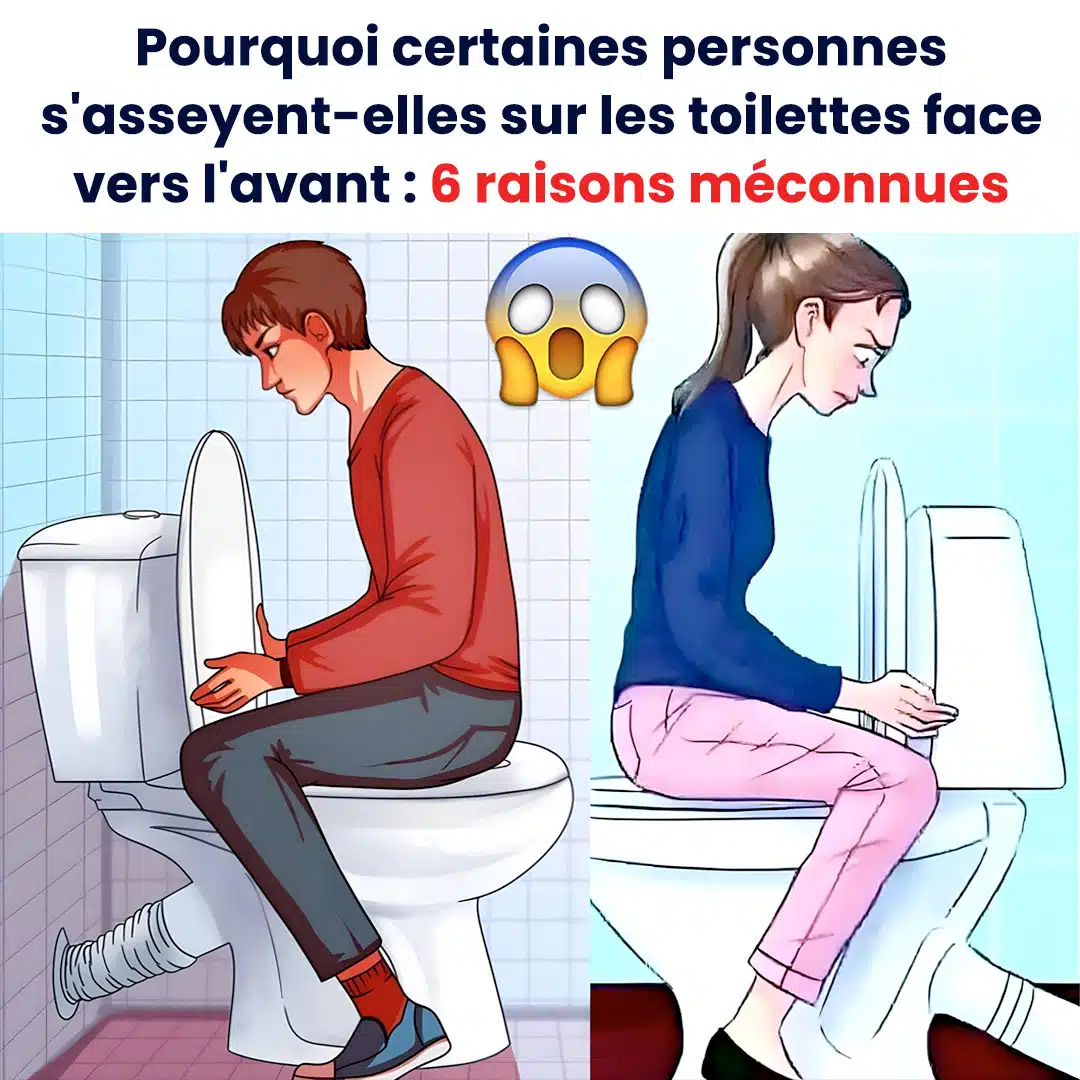 Voici pourquoi beaucoup de personnes s'asseyent sur les toilettes face vers l'avant