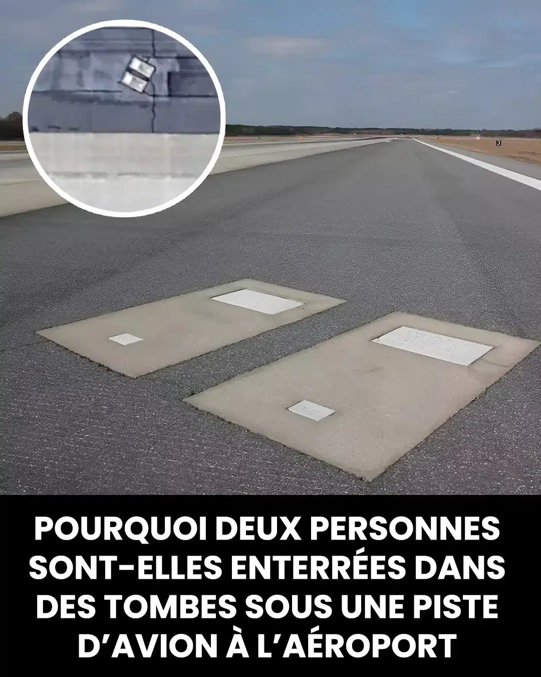 Voici pourquoi deux personnes sont enterrées dans des tombes dans un aéroport