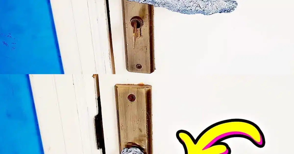 Voici pourquoi il est bon de mettre du papier aluminium sur la poignée de porte