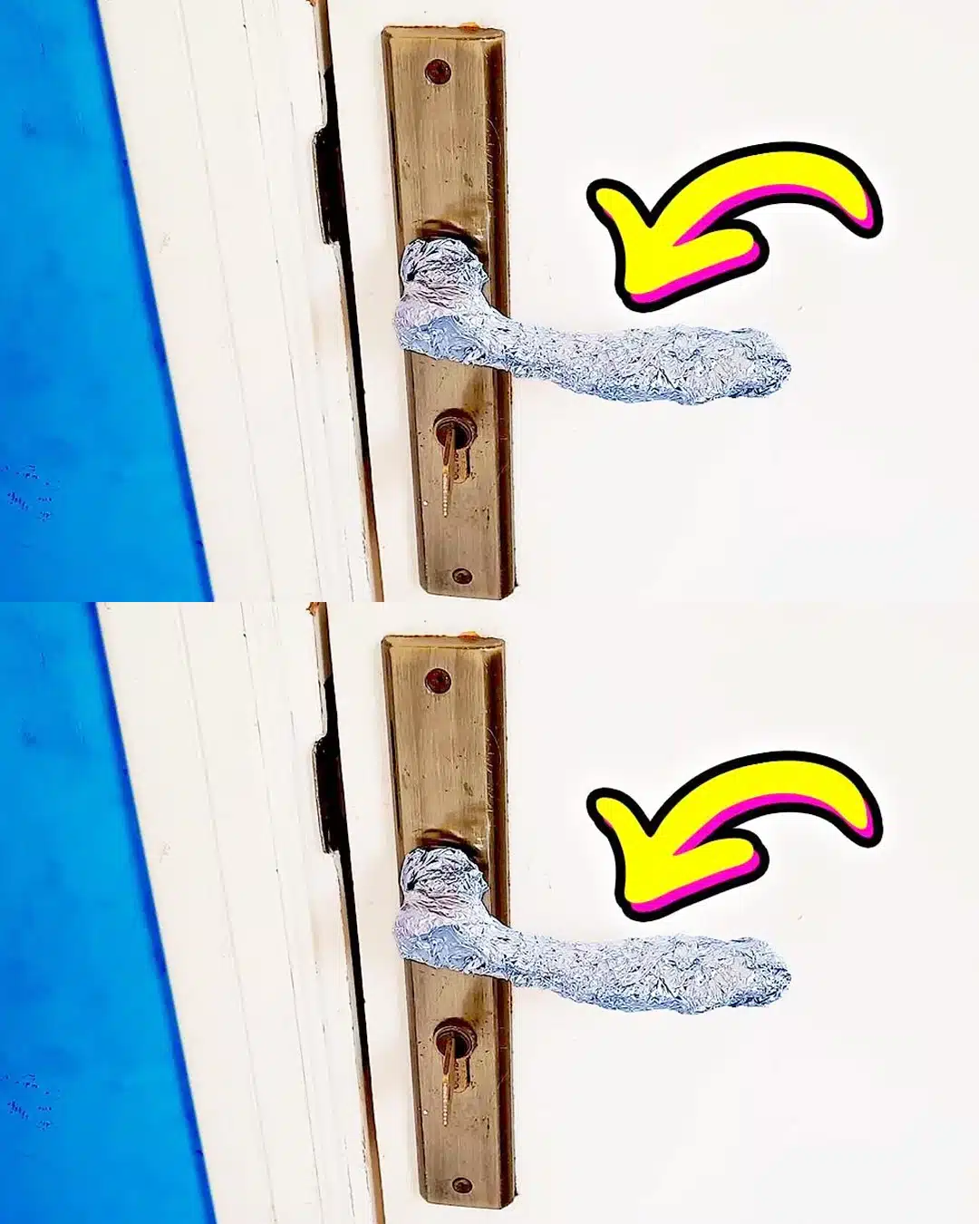 Voici pourquoi il est bon de mettre du papier aluminium sur la poignée de porte