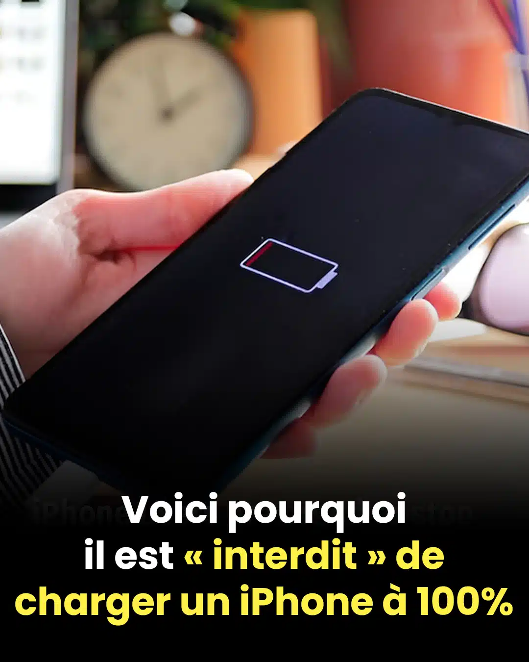 Voici pourquoi il est « interdit » de charger un iPhone jusqu’à 100%