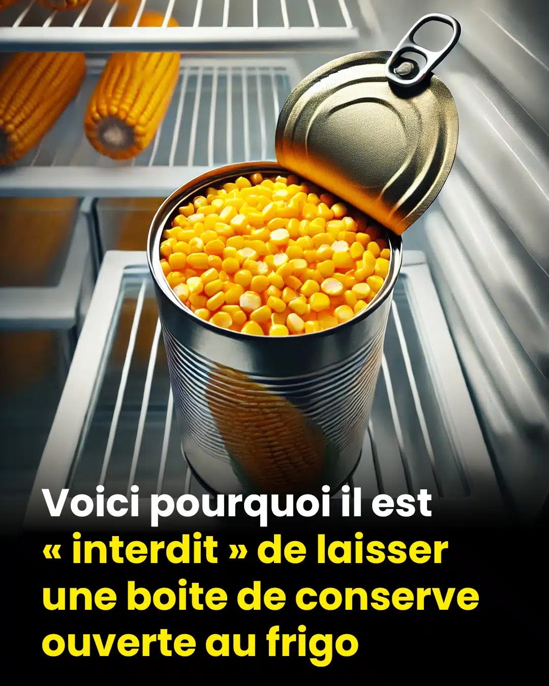 Voici pourquoi il ne faut jamais laisser une conserve ouverte au frigo