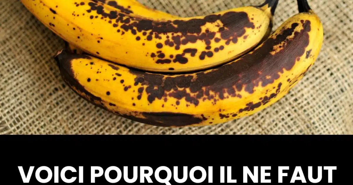 Voici pourquoi il ne faut pas jeter une banane à la peau tachetée