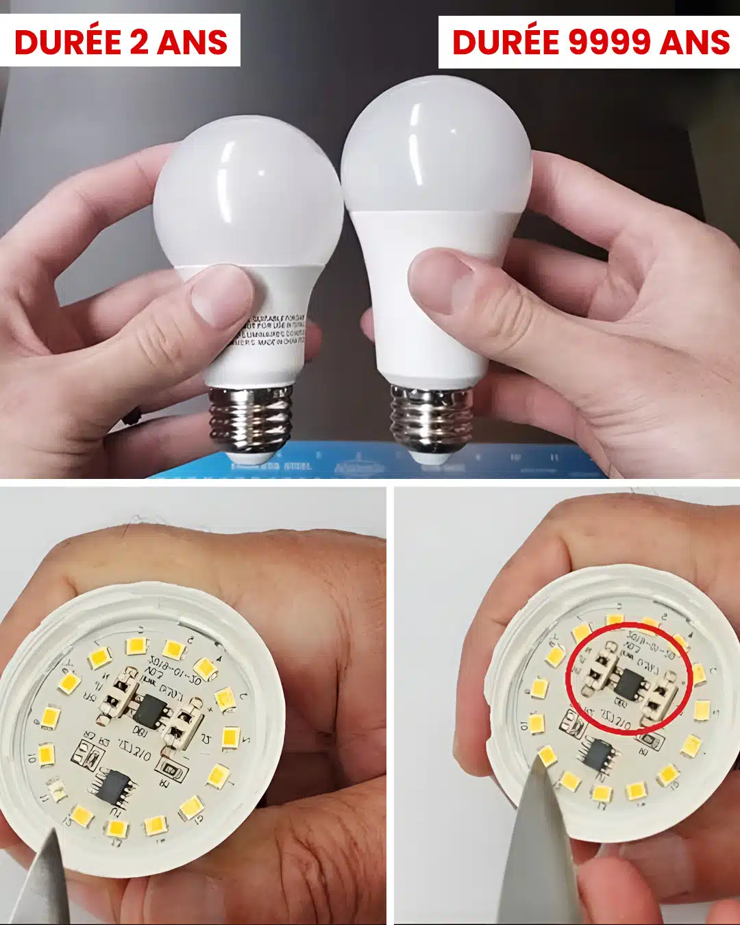 Vos ampoules LED dureront toute la vie grâce à cette astuce