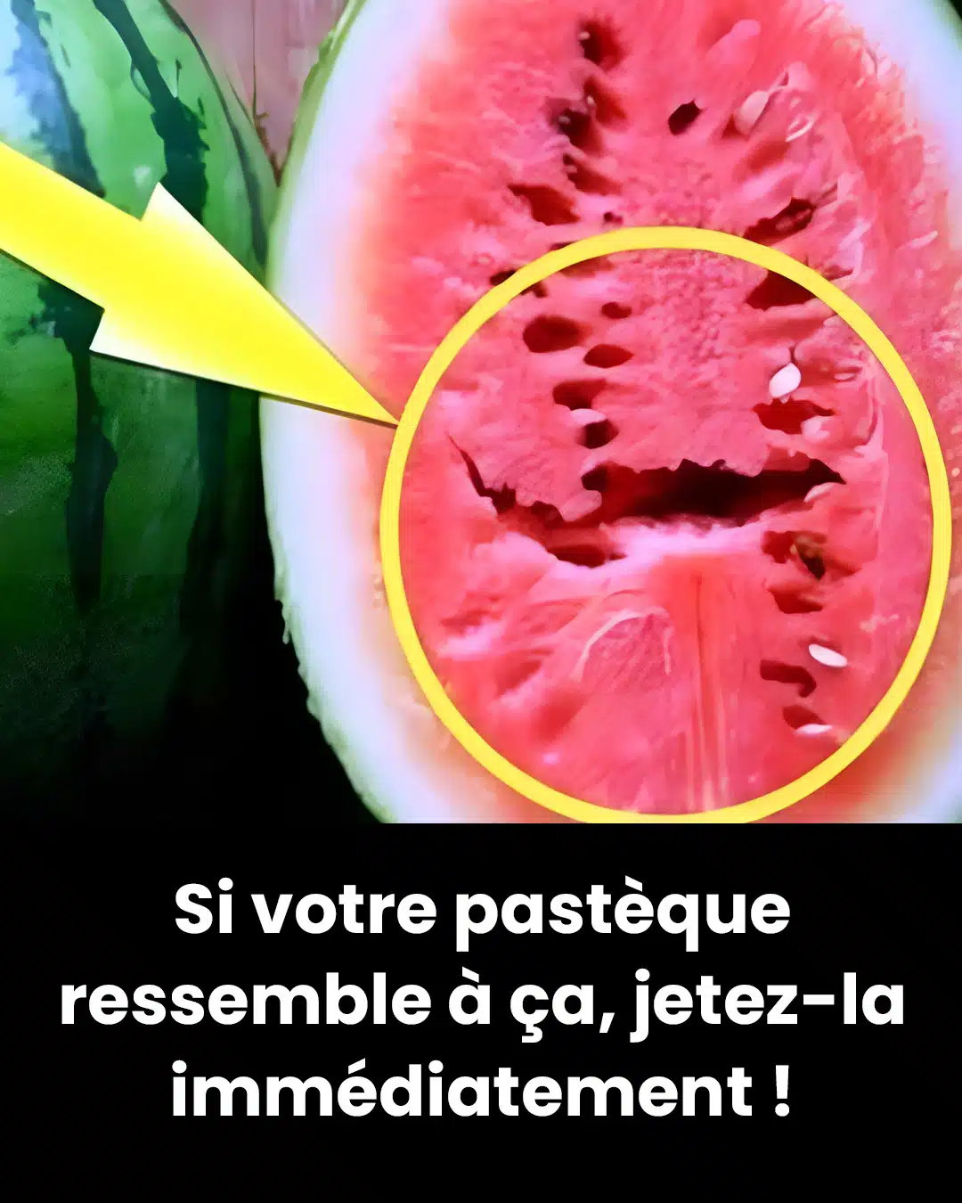 Vous aimez les pastèques ? Si vous voyez ce sillon à l’intérieur, jetez la pastèque immédiatement ! Voici pourquoi…