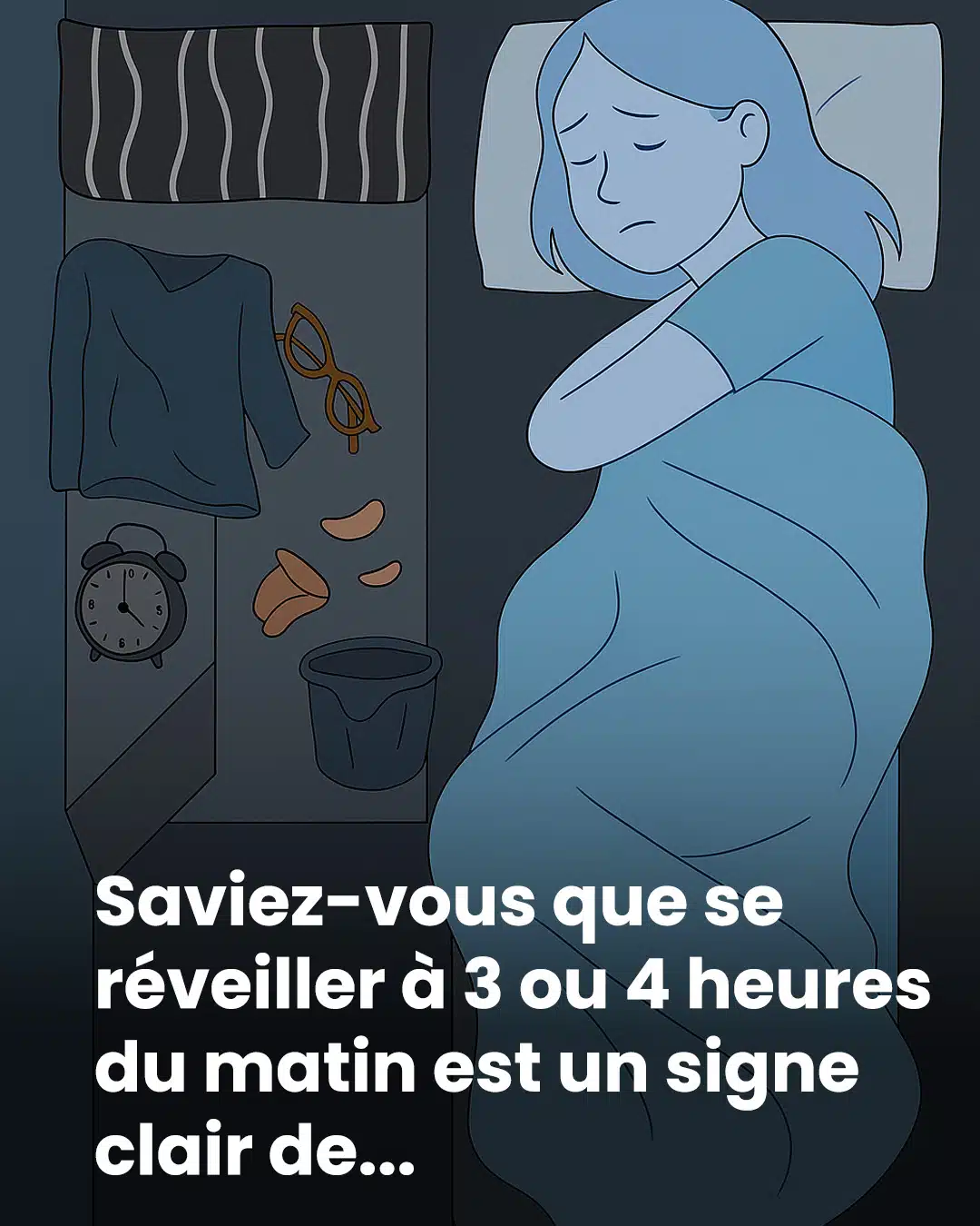 Vous vous réveillez la nuit à des heures précises ? Voici ce que cela signifie