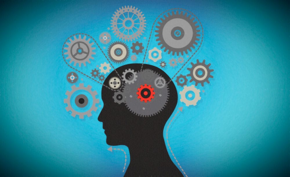 Illustration représentant une femme réfléchissant, symbolisant la concentration